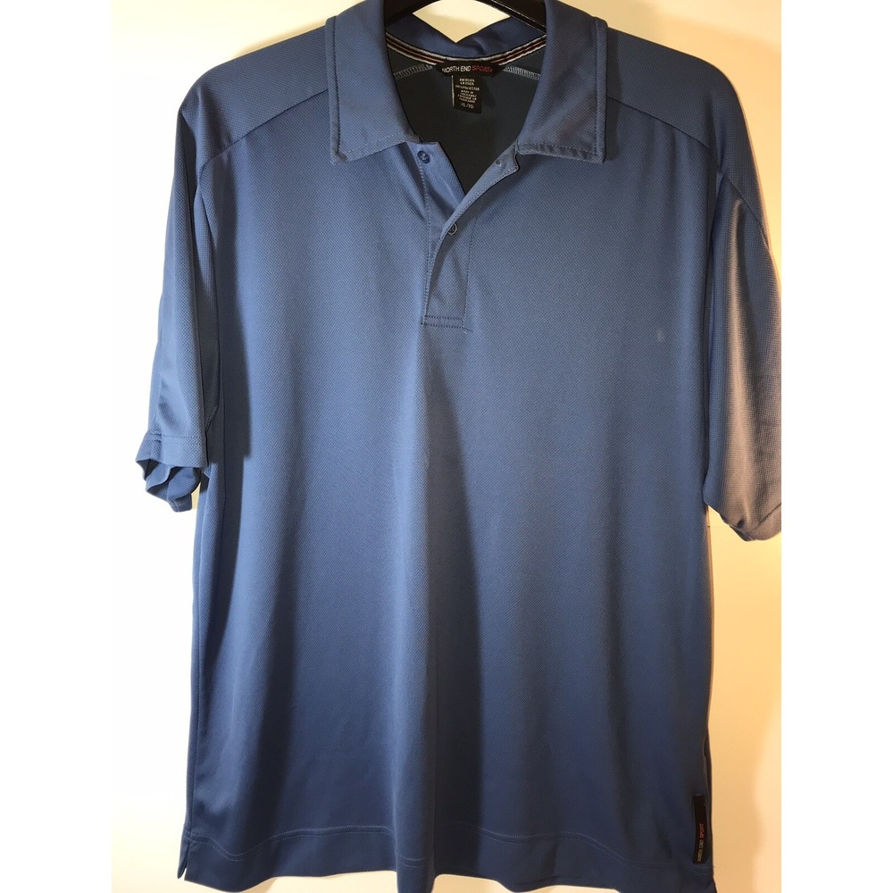 North end mens xl blue sports‎ golf short sleeve polo shirt